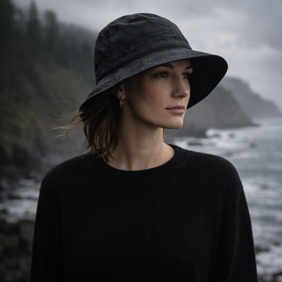 Forester Portland Oregon GORE-TEX® Bucket Hat | Made in USA | Black | Medium main image 4